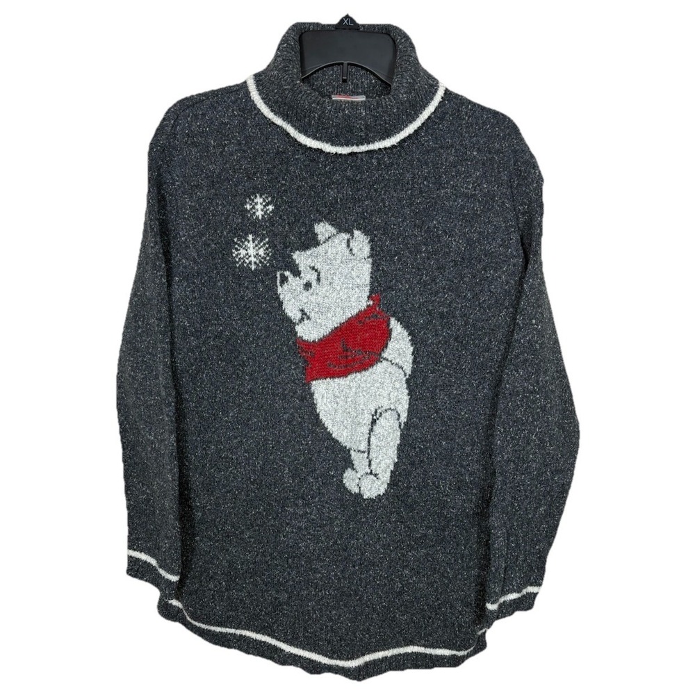 Vintage The Disney Store Winnie The Pooh Turtleneck Sweater Size Medium